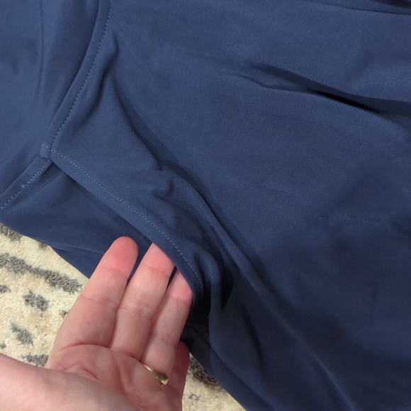 NWT KIM & CO. BRAZIL KNIT GAUCHO PANT WITH POCKETS cadet blue - Picture 4 of 7